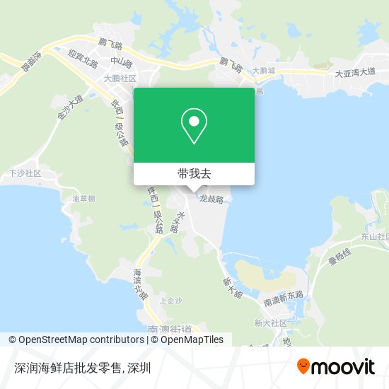 深润海鲜店批发零售地图