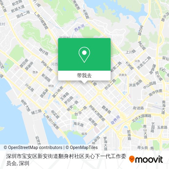深圳市宝安区新安街道翻身村社区关心下一代工作委员会地图