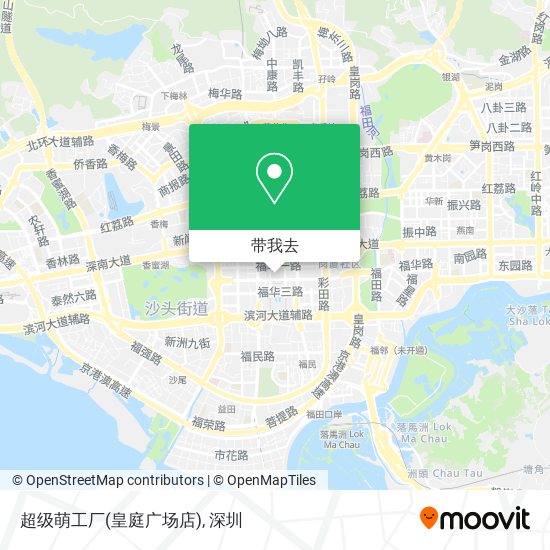 超级萌工厂(皇庭广场店)地图