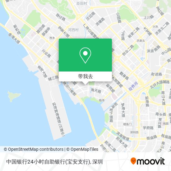 中国银行24小时自助银行(宝安支行)地图