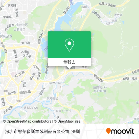 深圳市鄂尔多斯羊绒制品有限公司地图