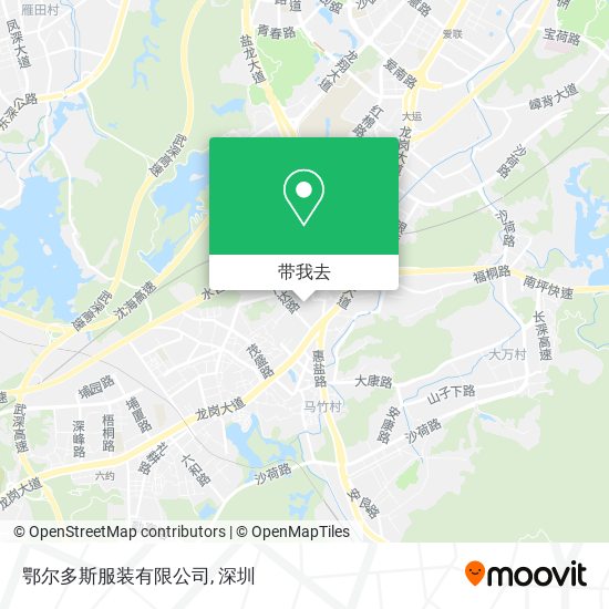 鄂尔多斯服装有限公司地图