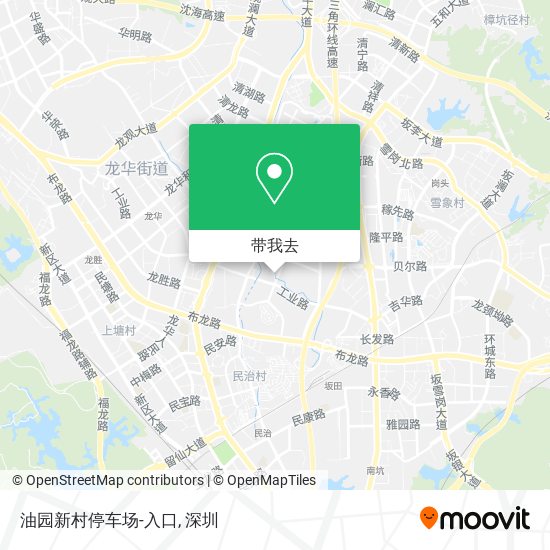 油园新村停车场-入口地图