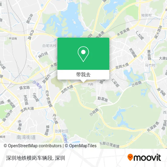 深圳地铁横岗车辆段地图