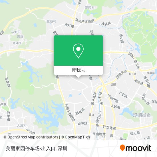 美丽家园停车场-出入口地图