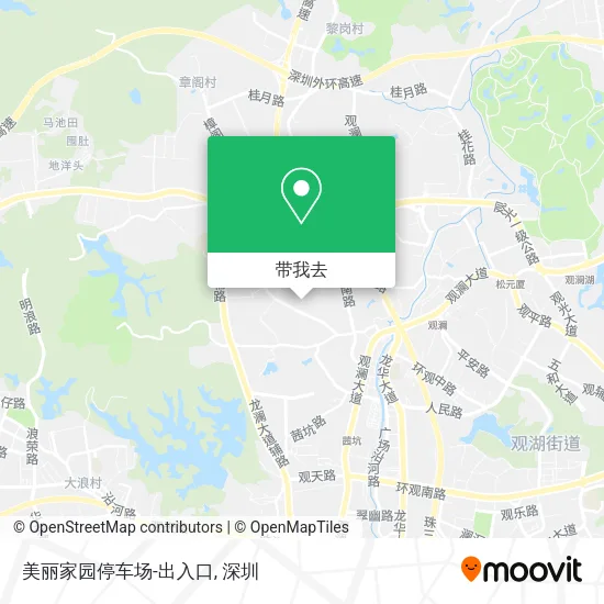 美丽家园停车场-出入口地图