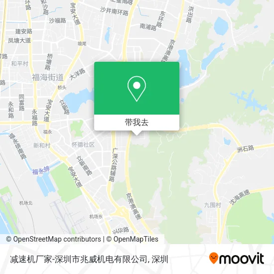 减速机厂家-深圳市兆威机电有限公司地图
