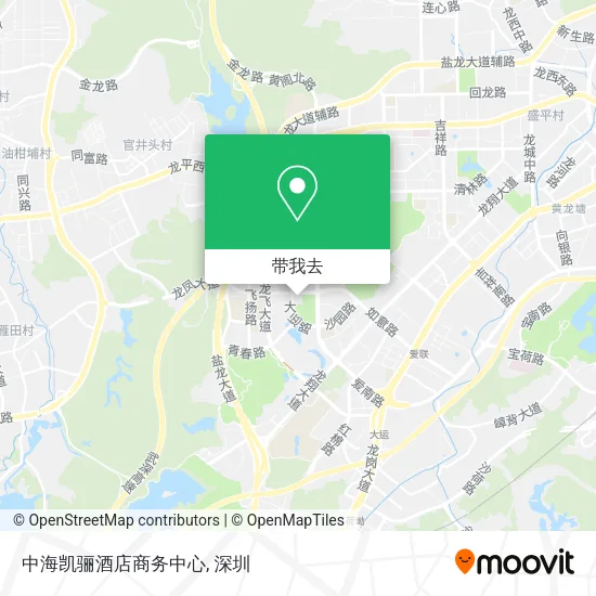 中海凯骊酒店商务中心地图