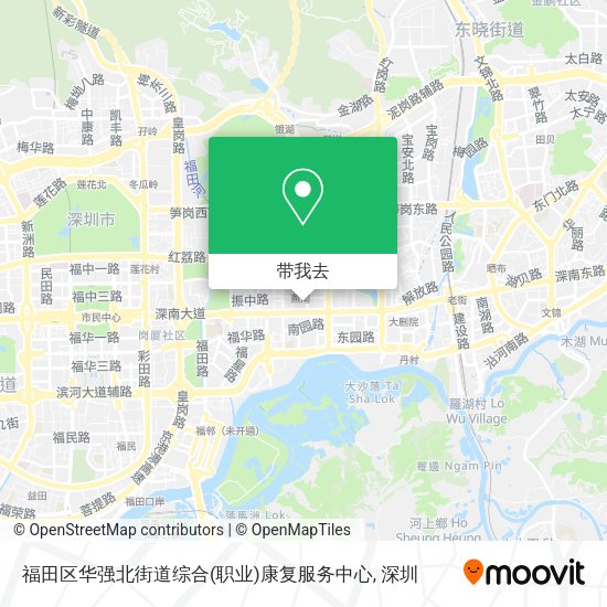 福田区华强北街道综合(职业)康复服务中心地图