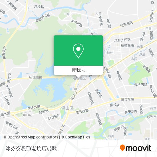 冰芬茶语店(老坑店)地图