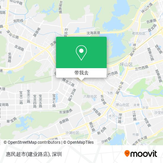 惠民超市(建业路店)地图