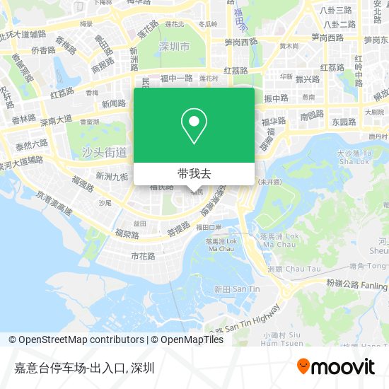 嘉意台停车场-出入口地图