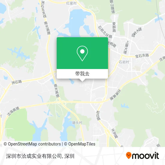 深圳市洽成实业有限公司地图