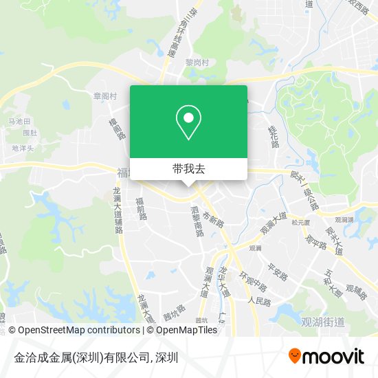 金洽成金属(深圳)有限公司地图