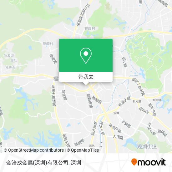 金洽成金属(深圳)有限公司地图