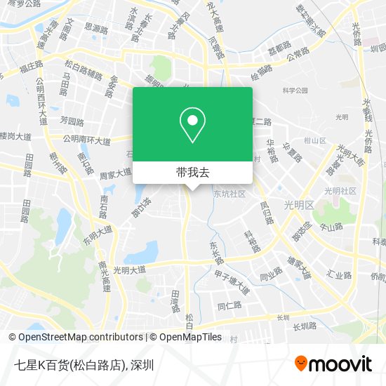 七星K百货(松白路店)地图
