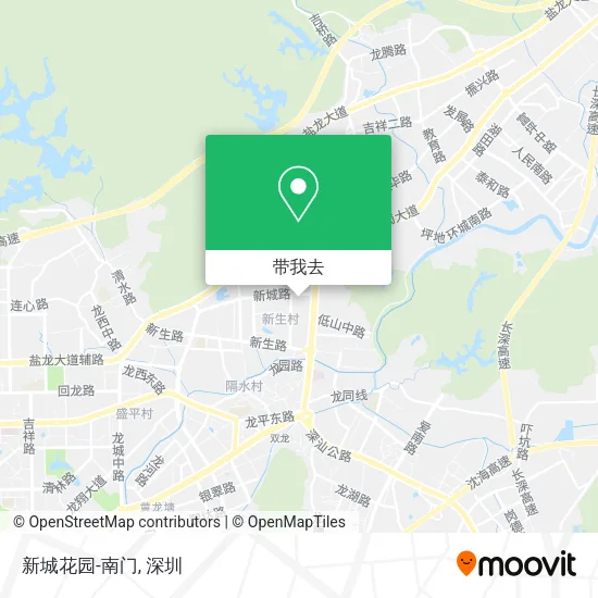 新城花园-南门地图