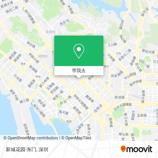 新城花园-东门地图