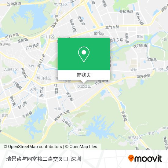 瑞景路与同富裕二路交叉口地图