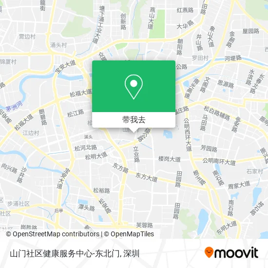 山门社区健康服务中心-东北门地图