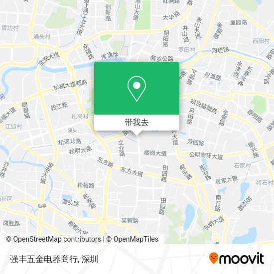强丰五金电器商行地图
