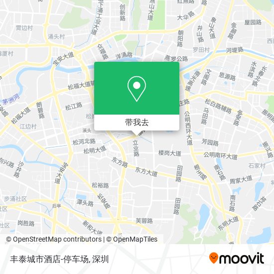 丰泰城市酒店-停车场地图