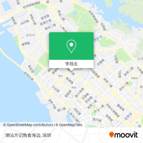 潮汕方记熟食海边地图