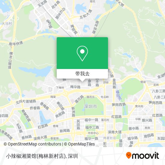 小辣椒湘菜馆(梅林新村店)地图