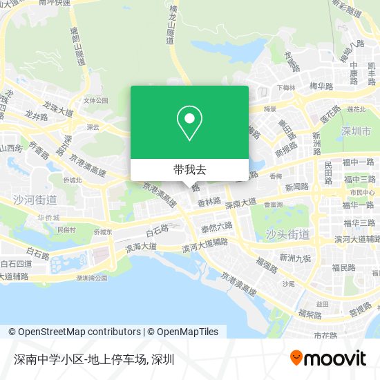 深南中学小区-地上停车场地图