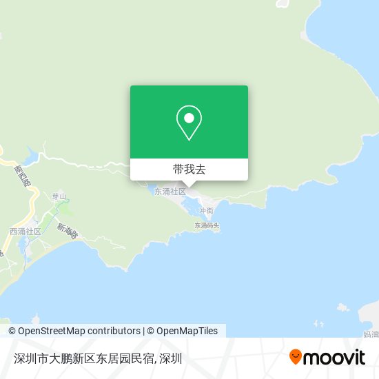 深圳市大鹏新区东居园民宿地图
