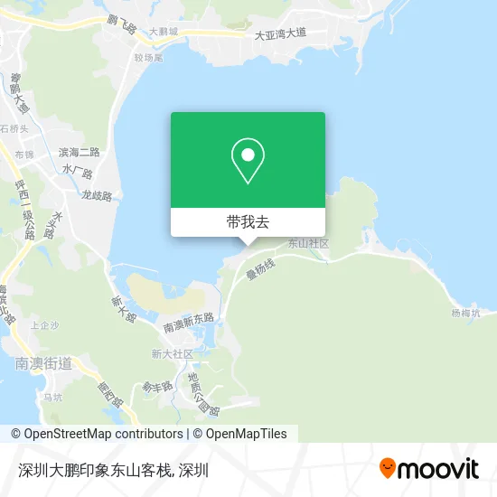 深圳大鹏印象东山客栈地图