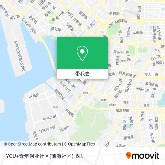 YOU+青年创业社区(前海社区)地图