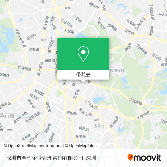 深圳市金晖企业管理咨询有限公司地图