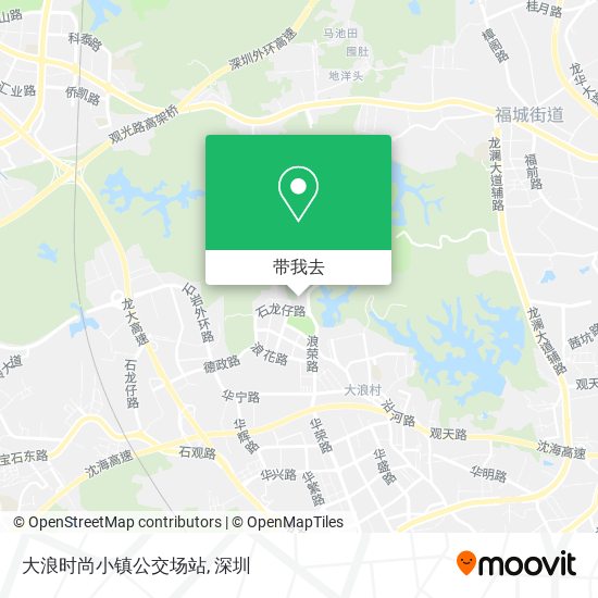 大浪时尚小镇公交场站地图