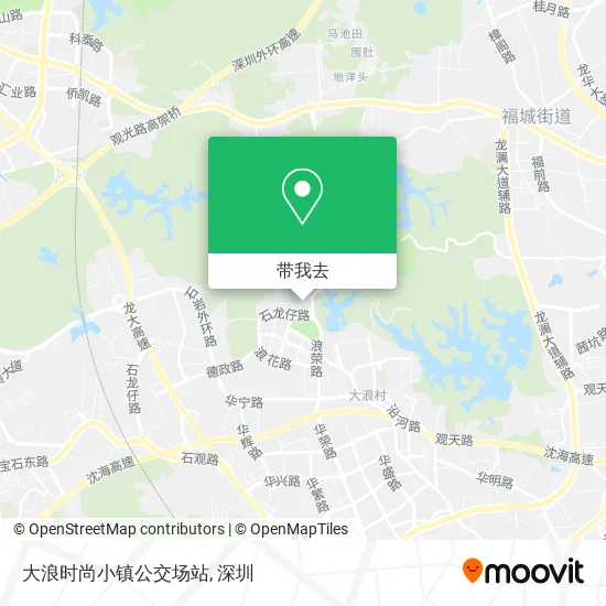 大浪时尚小镇公交场站地图