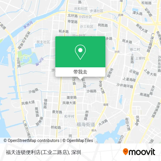 福天连锁便利店(工业二路店)地图