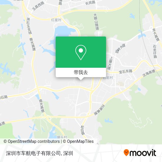 深圳市车航电子有限公司地图