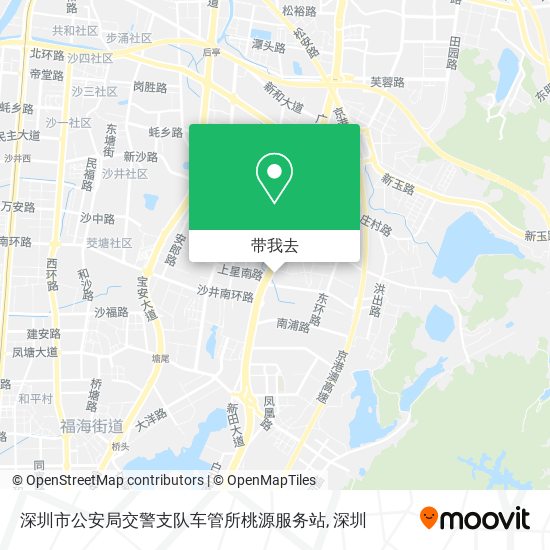 深圳市公安局交警支队车管所桃源服务站地图