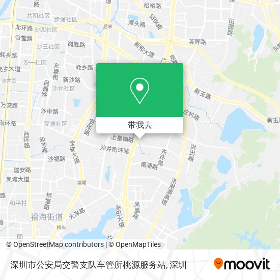 深圳市公安局交警支队车管所桃源服务站地图