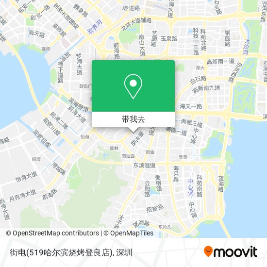 街电(519哈尔滨烧烤登良店)地图