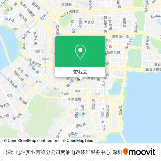 深圳电信实业营维分公司南油电话装维服务中心地图
