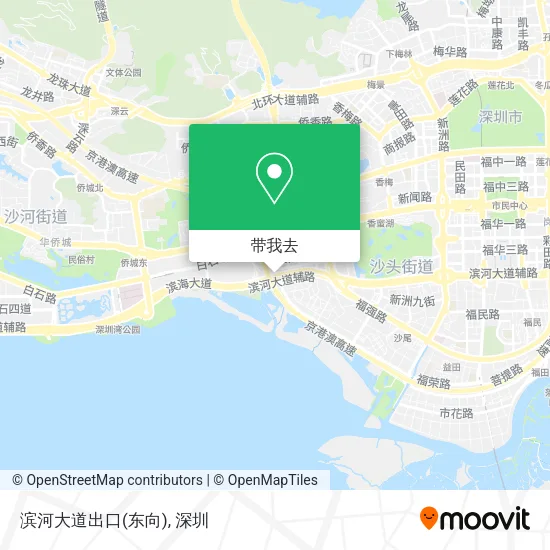 滨河大道出口(东向)地图
