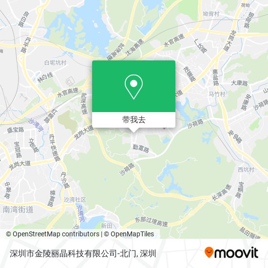 深圳市金陵丽晶科技有限公司-北门地图