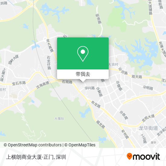 上横朗商业大厦-正门地图