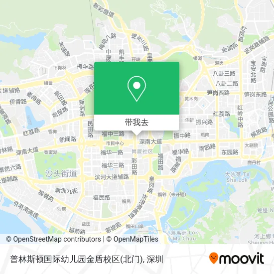 普林斯顿国际幼儿园金盾校区(北门)地图