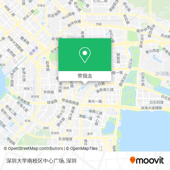 深圳大学南校区中心广场地图