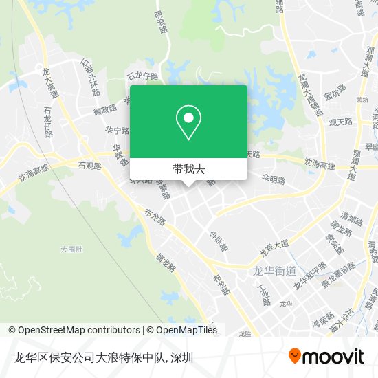 龙华区保安公司大浪特保中队地图