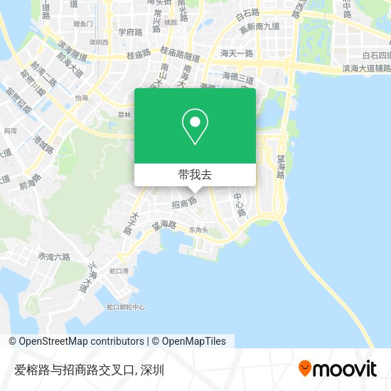 爱榕路与招商路交叉口地图