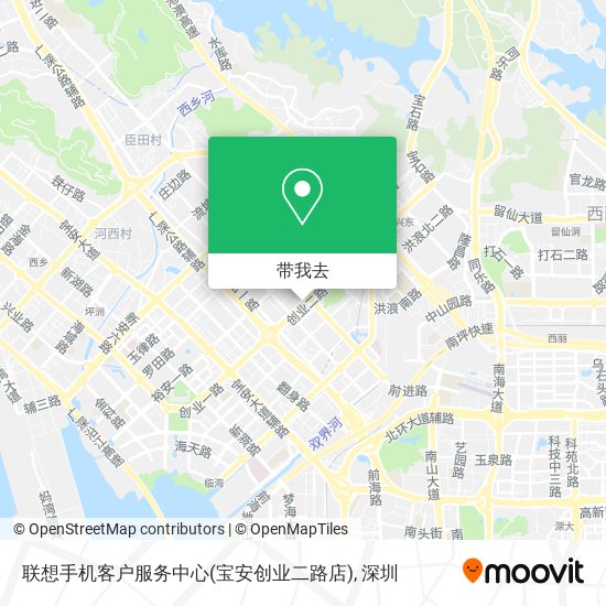联想手机客户服务中心(宝安创业二路店)地图