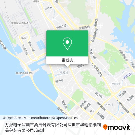 万派电子深圳市桑浩钟表有限公司深圳市华翰彩纸制品包装有限公司地图